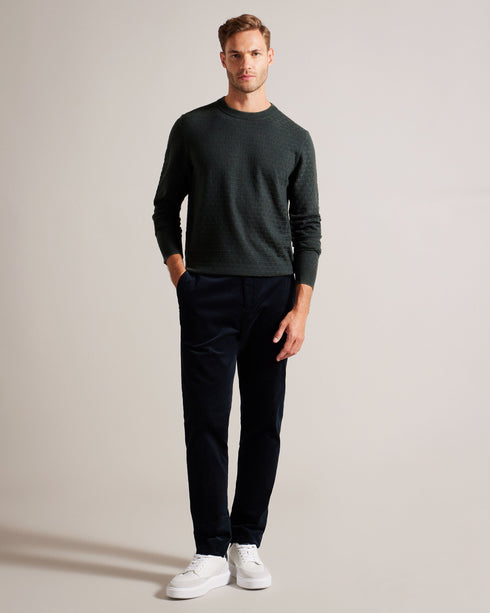 LOUNG-Knitwear-Ls T Stitch Crew Neck- Ted Baker Romania